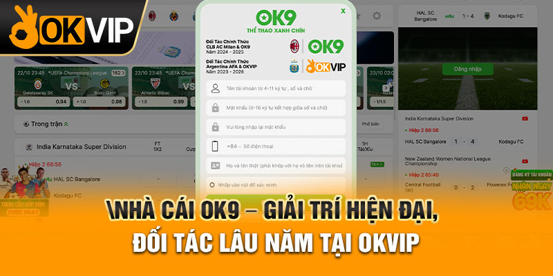 Nhà Cái OK9 - Giải Trí Hiện Đại, Đối Tác Lâu Năm Tại OKVIP